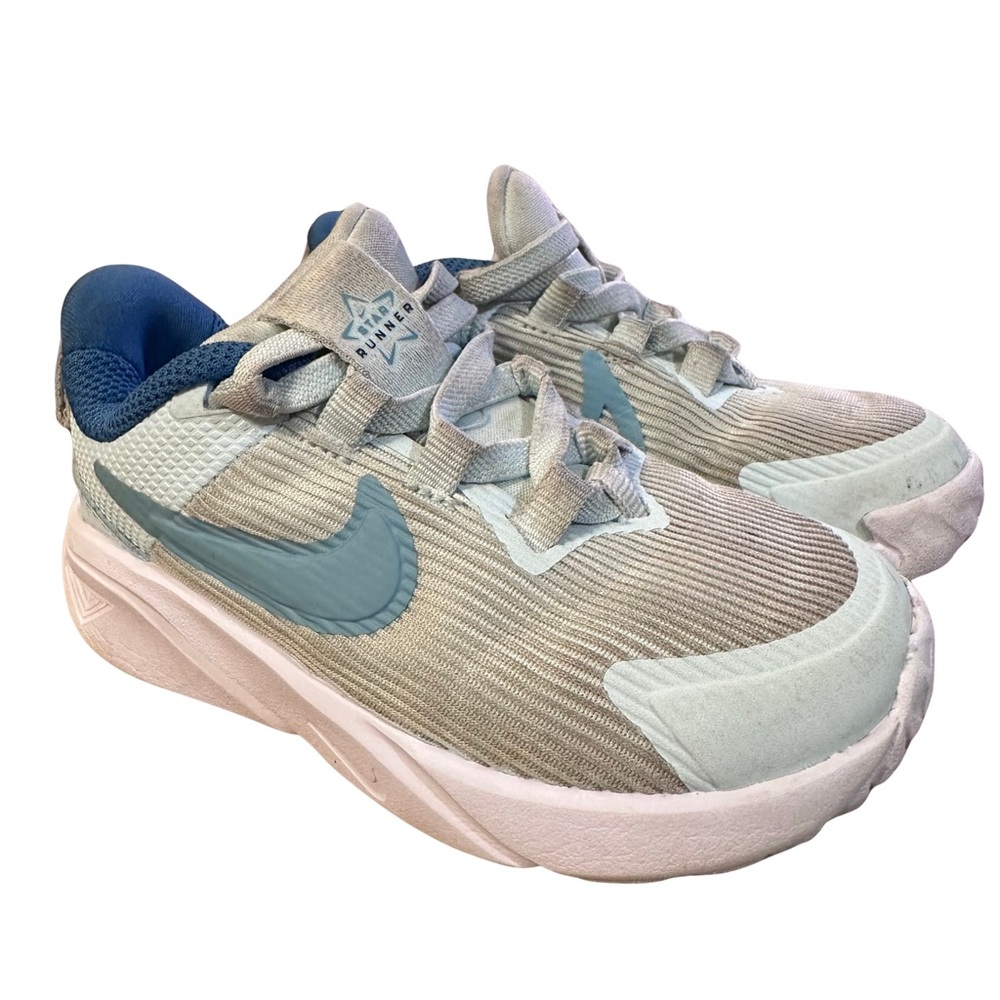 Nike Light Blue and White Athletic Shoes
